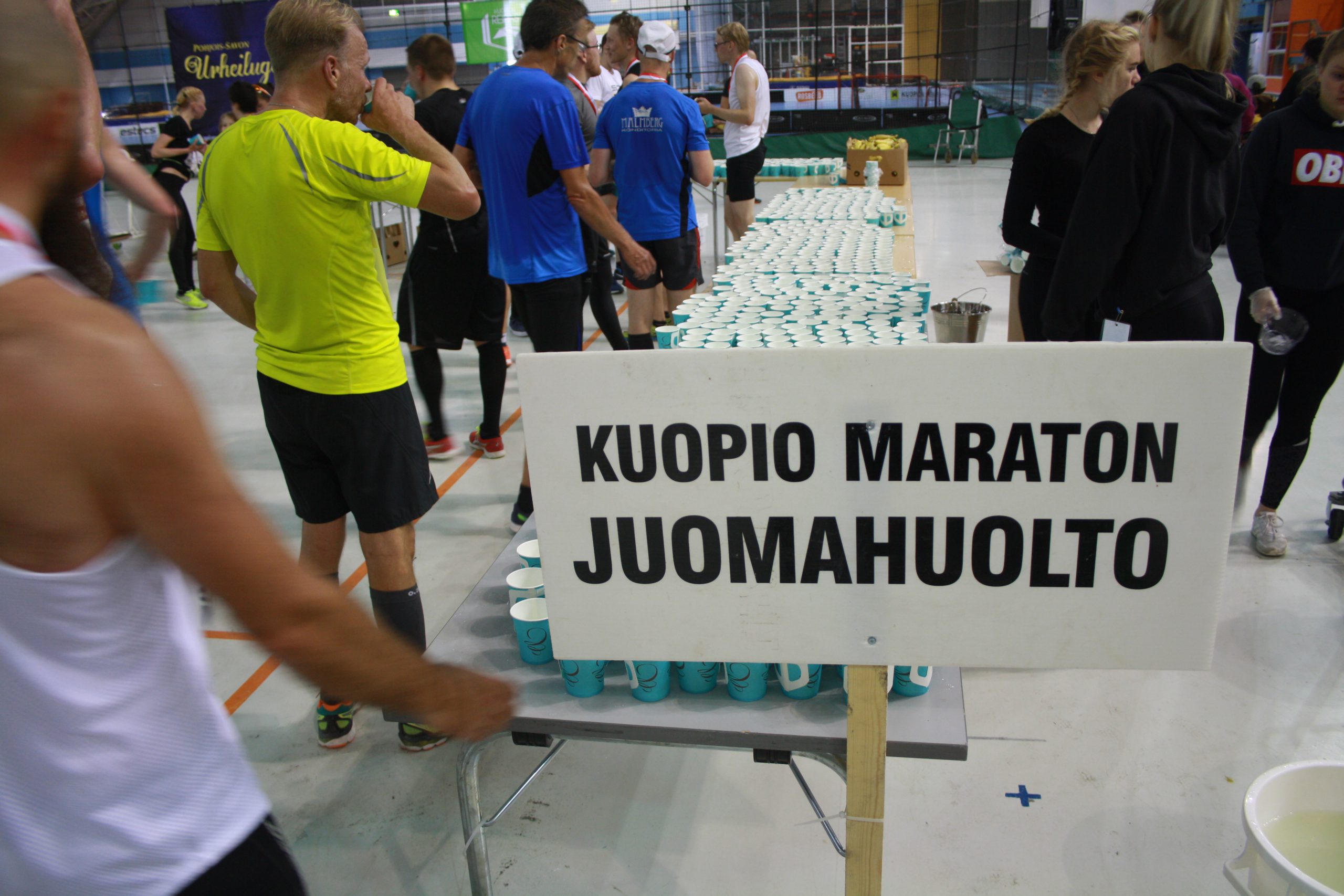 Kuopio maratonin juomahuolto