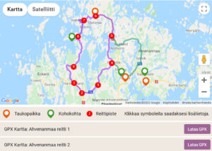 pyoräreitit Ahvenanmaa