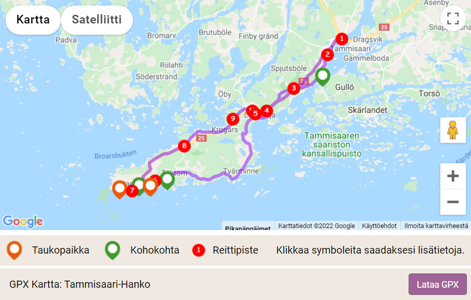 Pyöräreitti: Tammisaari–Hanko – Suomen eteläisin reitti - Juoksija