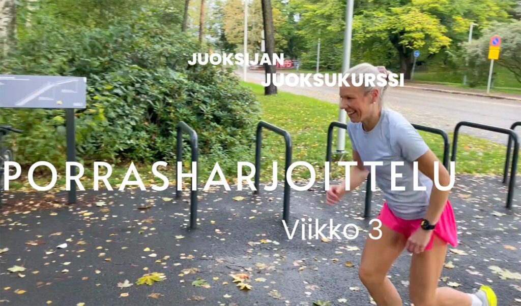 juoksukurssi voimaa portaista