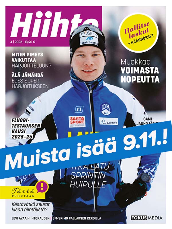 Hiihto-lehti isänpäivätarjous 12 kk 38 € (norm. 53,90 €)